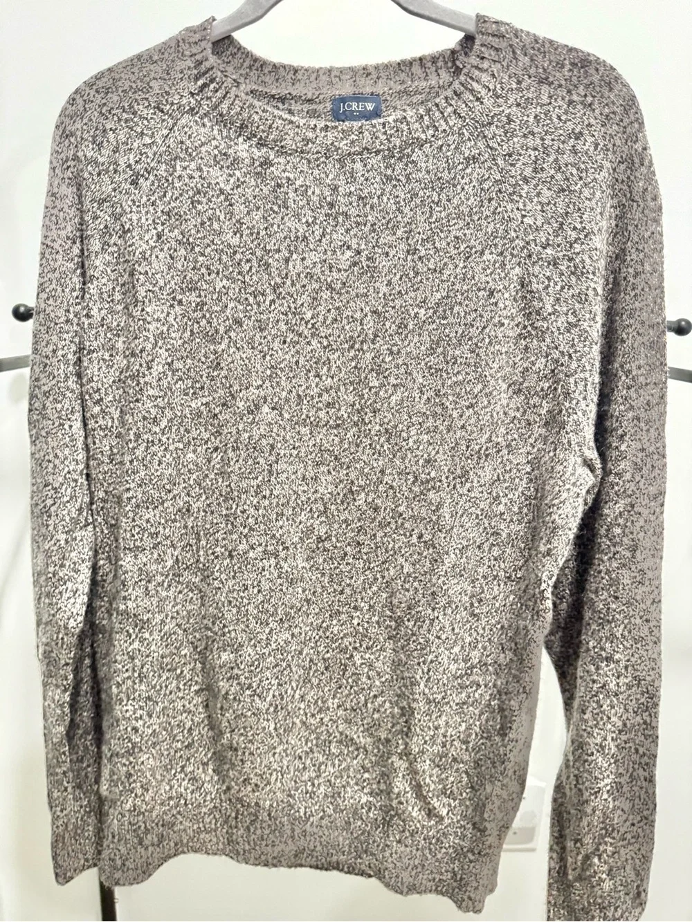 J. Crew Gray Marled Crewneck Sweater